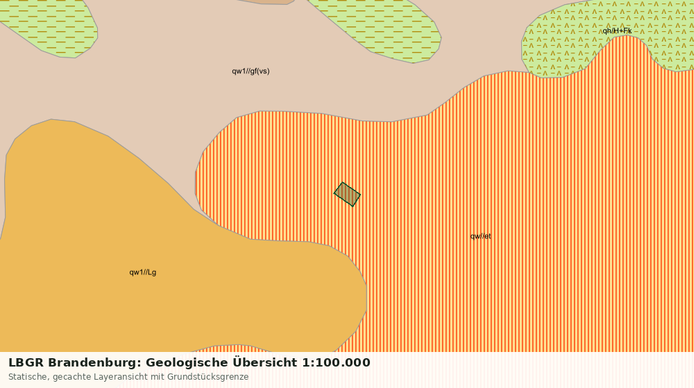 Statische Kartenansicht: LBGR Brandenburg: Geologische Übersicht 1:100.000