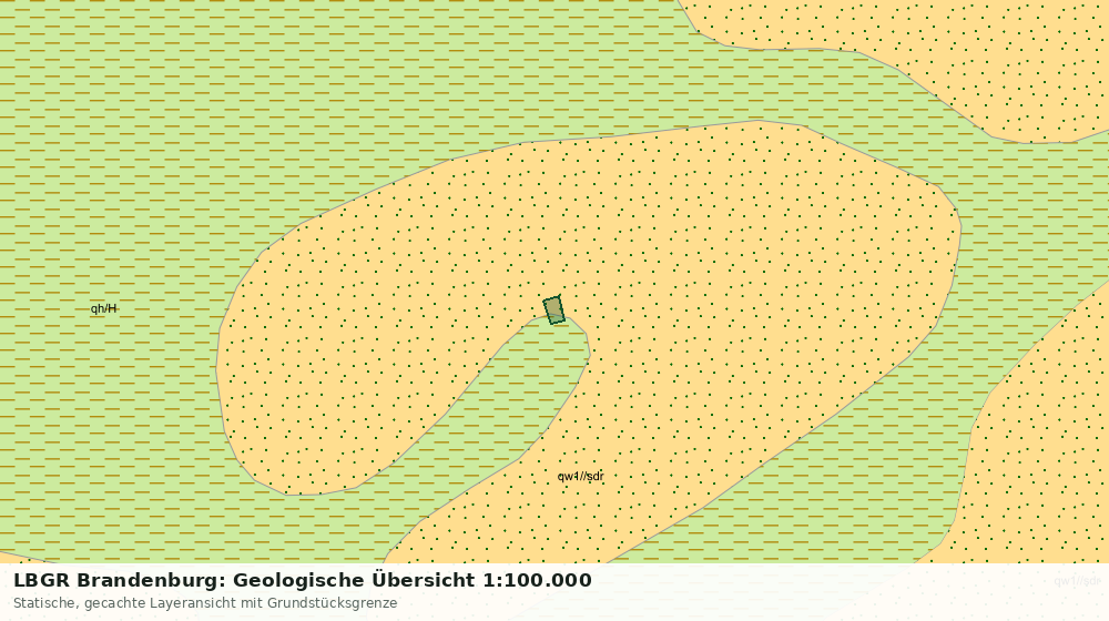 Statische Kartenansicht: LBGR Brandenburg: Geologische Übersicht 1:100.000