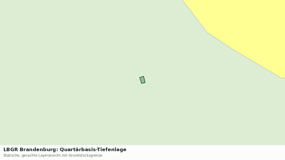 Statische Kartenansicht: LBGR Brandenburg: Quartärbasis-Tiefenlage