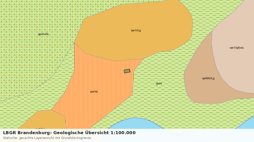 Statische Kartenansicht: LBGR Brandenburg: Geologische Übersicht 1:100.000