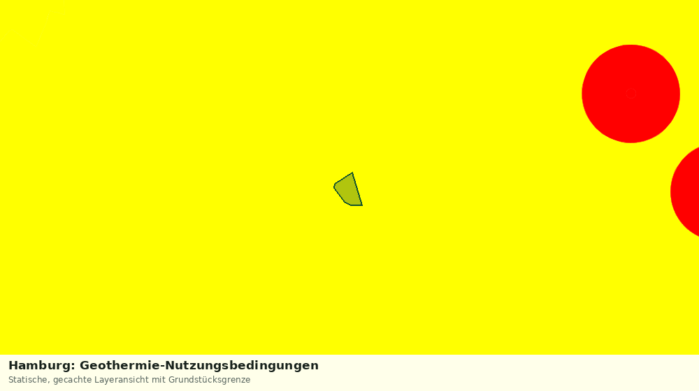 Statische Kartenansicht: Hamburg: Geothermie-Nutzungsbedingungen