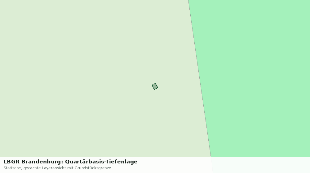 Statische Kartenansicht: LBGR Brandenburg: Quartärbasis-Tiefenlage