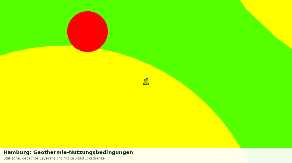 Statische Kartenansicht: Hamburg: Geothermie-Nutzungsbedingungen
