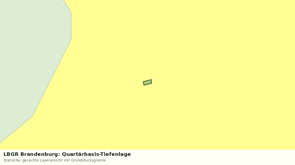 Statische Kartenansicht: LBGR Brandenburg: Quartärbasis-Tiefenlage