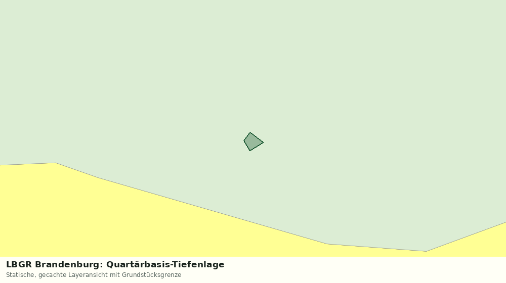 Statische Kartenansicht: LBGR Brandenburg: Quartärbasis-Tiefenlage