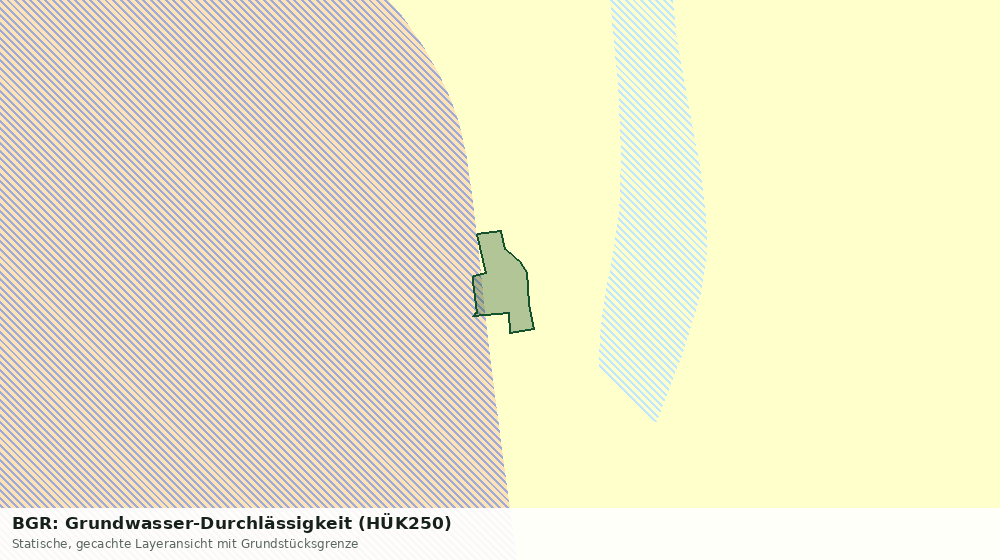 Statische Kartenansicht: BGR: Grundwasser-Durchlässigkeit (HÜK250)