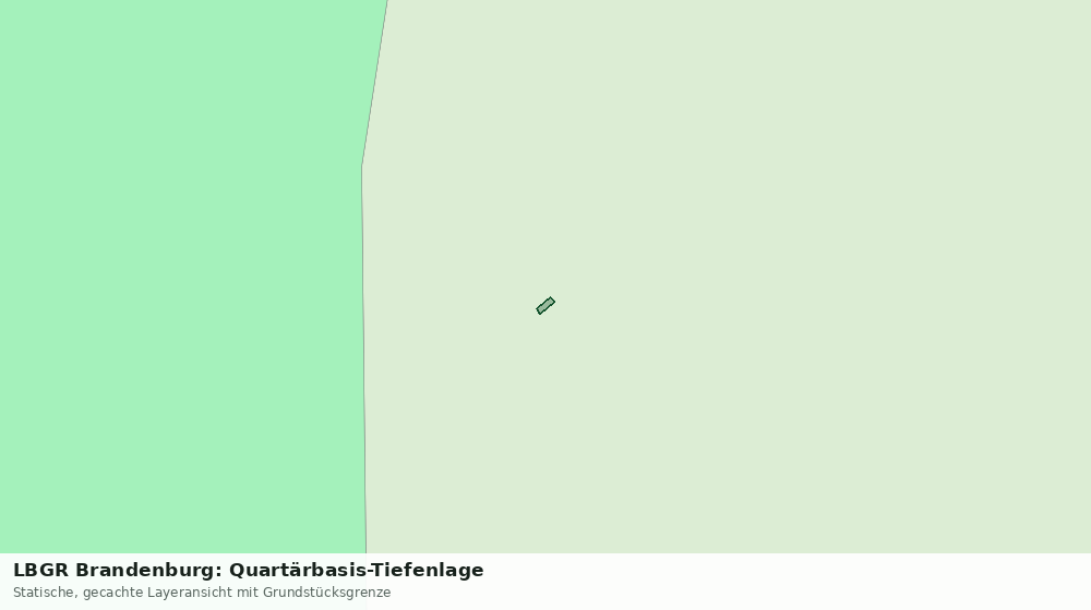 Statische Kartenansicht: LBGR Brandenburg: Quartärbasis-Tiefenlage