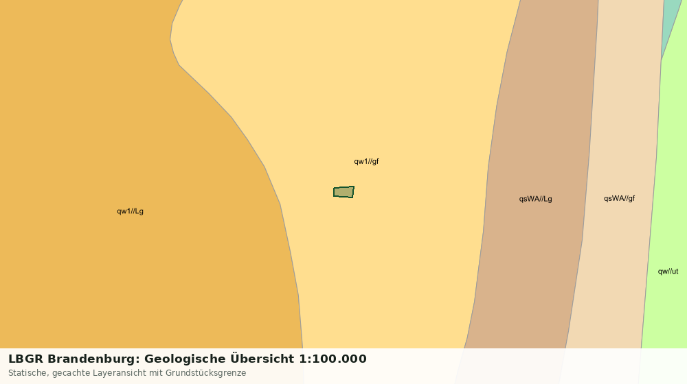 Statische Kartenansicht: LBGR Brandenburg: Geologische Übersicht 1:100.000