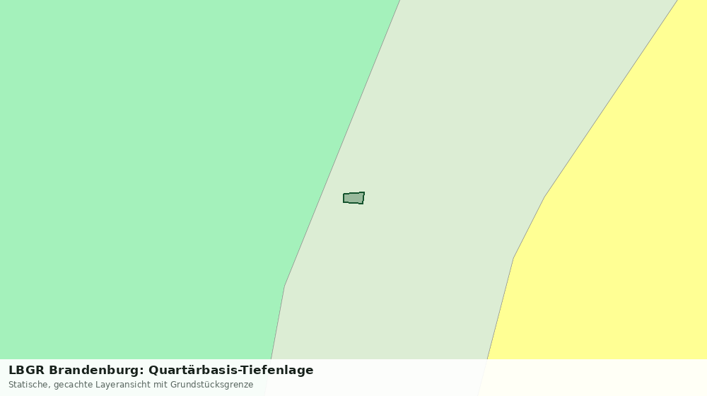 Statische Kartenansicht: LBGR Brandenburg: Quartärbasis-Tiefenlage