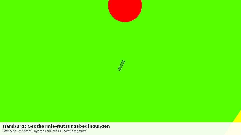 Statische Kartenansicht: Hamburg: Geothermie-Nutzungsbedingungen