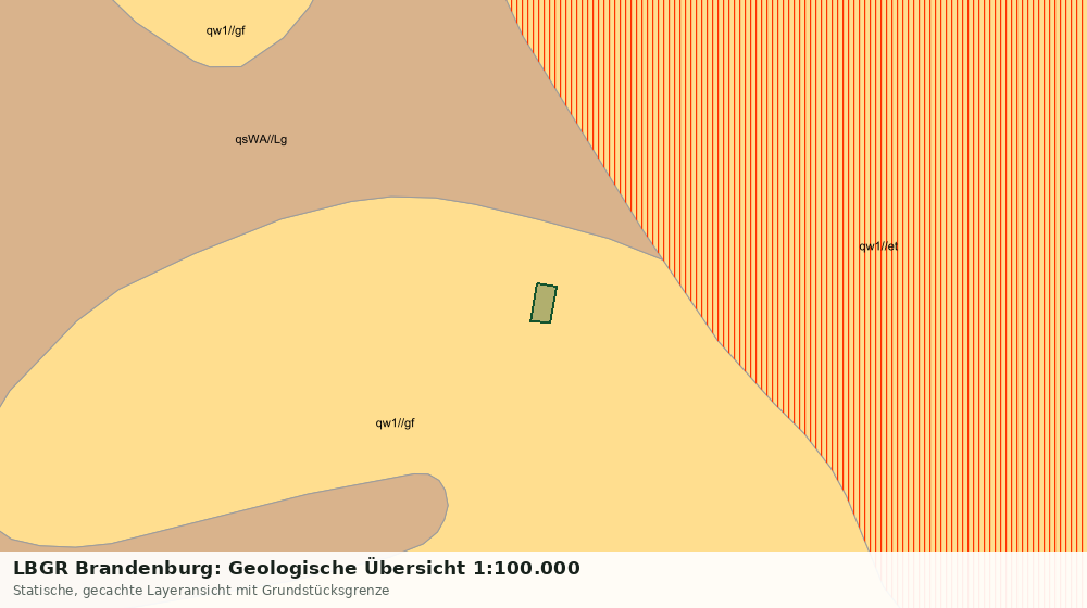 Statische Kartenansicht: LBGR Brandenburg: Geologische Übersicht 1:100.000
