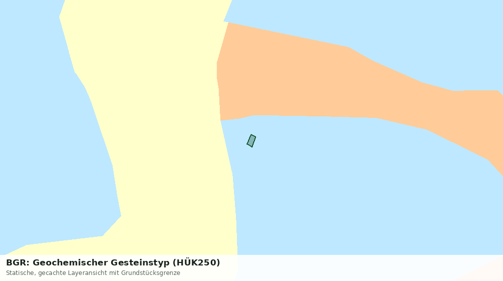 Statische Kartenansicht: BGR: Geochemischer Gesteinstyp (HÜK250)