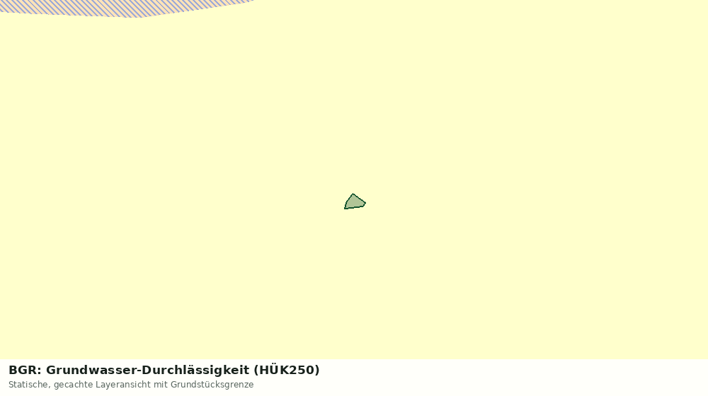 Statische Kartenansicht: BGR: Grundwasser-Durchlässigkeit (HÜK250)
