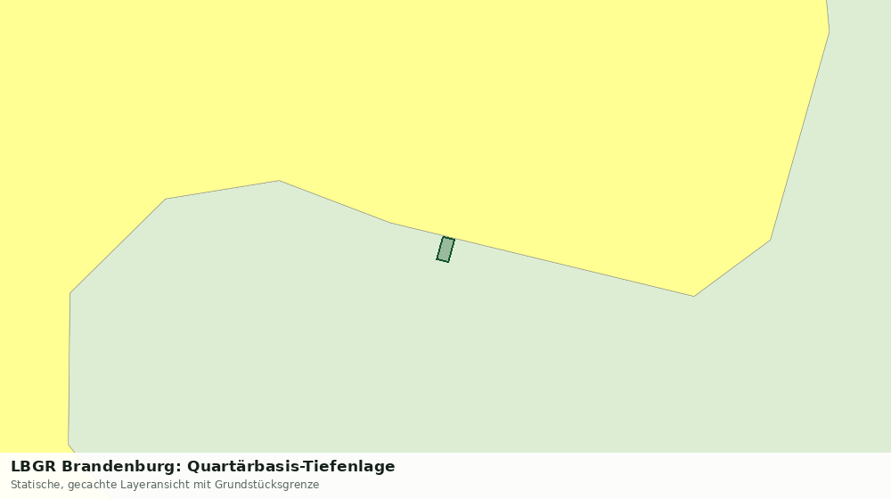 Statische Kartenansicht: LBGR Brandenburg: Quartärbasis-Tiefenlage