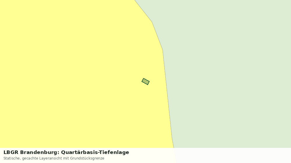 Statische Kartenansicht: LBGR Brandenburg: Quartärbasis-Tiefenlage