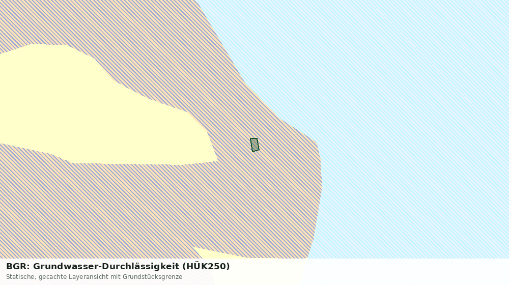 Statische Kartenansicht: BGR: Grundwasser-Durchlässigkeit (HÜK250)