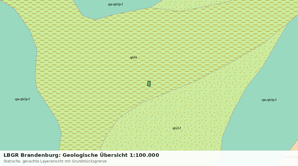 Statische Kartenansicht: LBGR Brandenburg: Geologische Übersicht 1:100.000