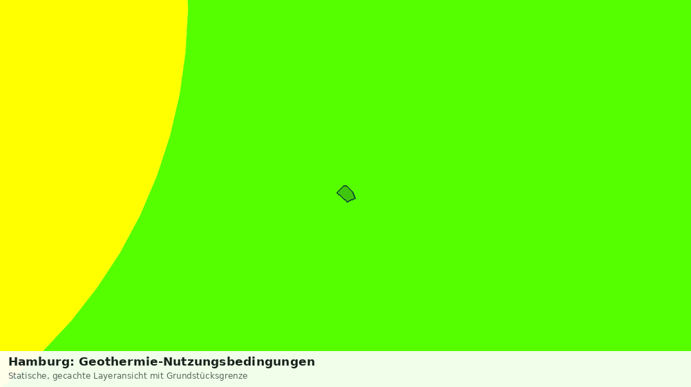 Statische Kartenansicht: Hamburg: Geothermie-Nutzungsbedingungen