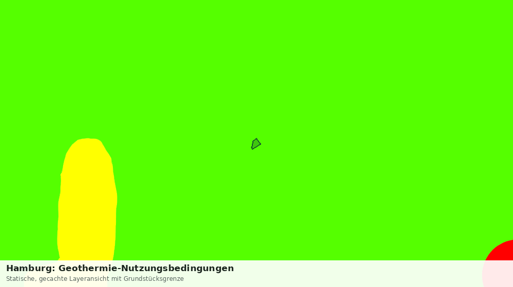 Statische Kartenansicht: Hamburg: Geothermie-Nutzungsbedingungen