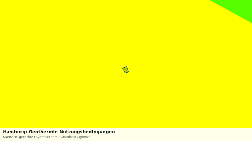 Statische Kartenansicht: Hamburg: Geothermie-Nutzungsbedingungen