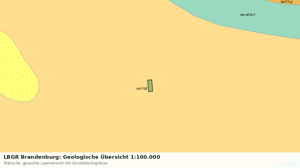 Statische Kartenansicht: LBGR Brandenburg: Geologische Übersicht 1:100.000