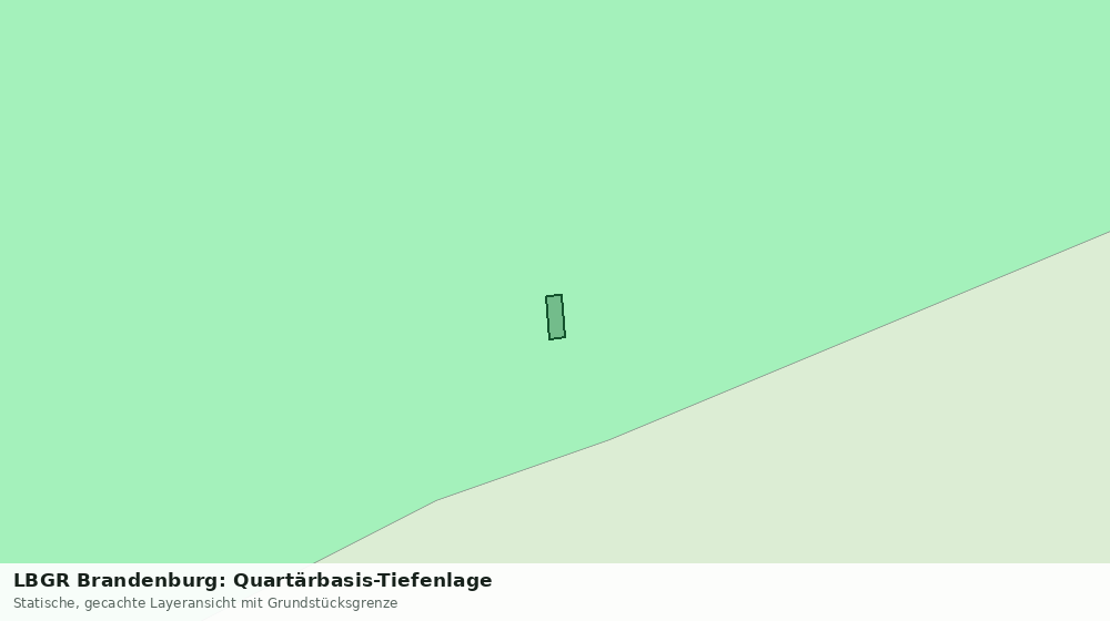 Statische Kartenansicht: LBGR Brandenburg: Quartärbasis-Tiefenlage