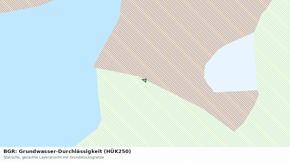 Statische Kartenansicht: BGR: Grundwasser-Durchlässigkeit (HÜK250)
