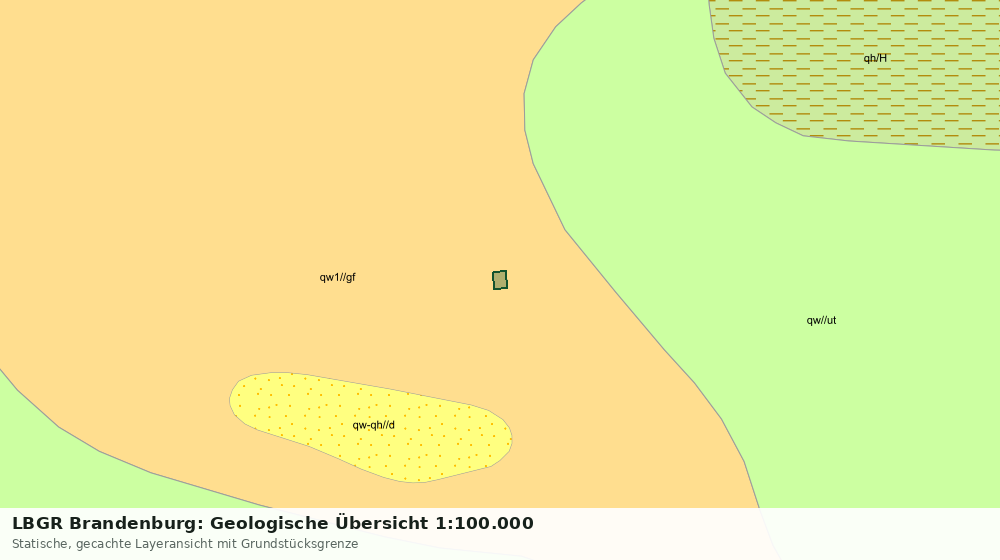 Statische Kartenansicht: LBGR Brandenburg: Geologische Übersicht 1:100.000