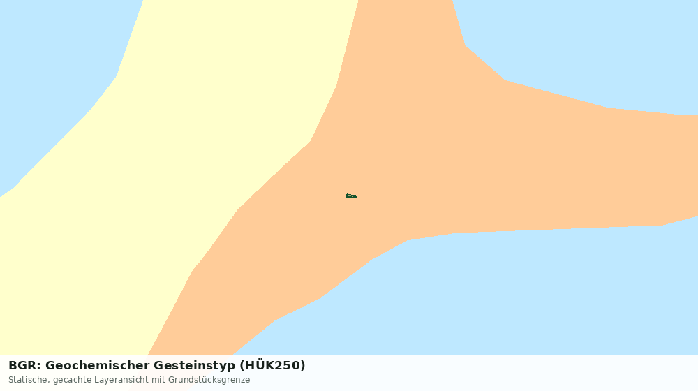 Statische Kartenansicht: BGR: Geochemischer Gesteinstyp (HÜK250)