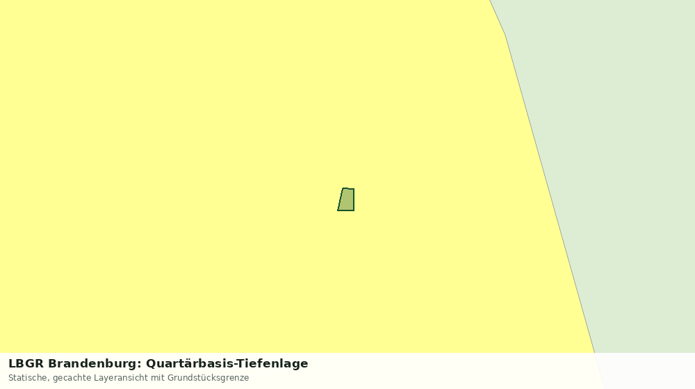 Statische Kartenansicht: LBGR Brandenburg: Quartärbasis-Tiefenlage