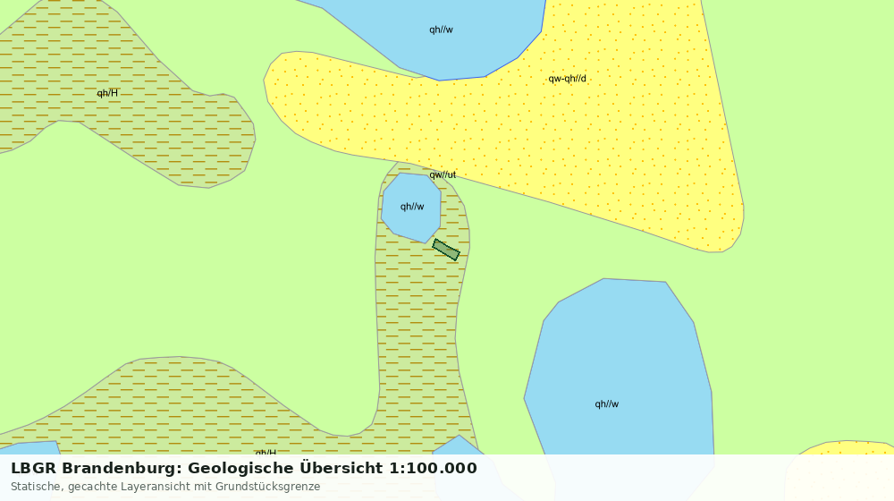 Statische Kartenansicht: LBGR Brandenburg: Geologische Übersicht 1:100.000