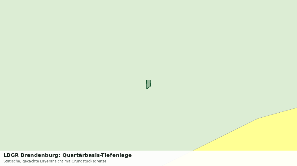Statische Kartenansicht: LBGR Brandenburg: Quartärbasis-Tiefenlage