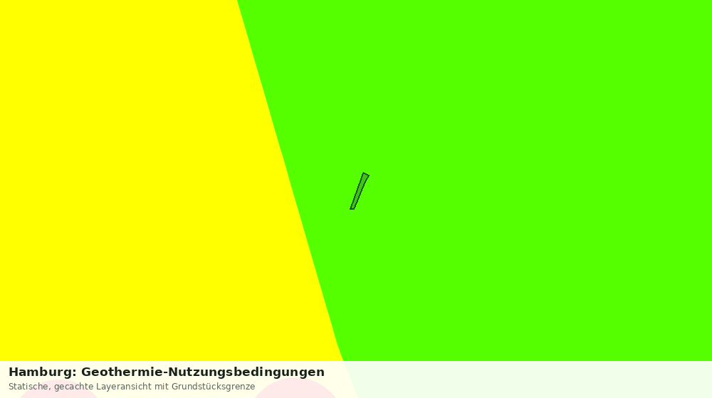 Statische Kartenansicht: Hamburg: Geothermie-Nutzungsbedingungen