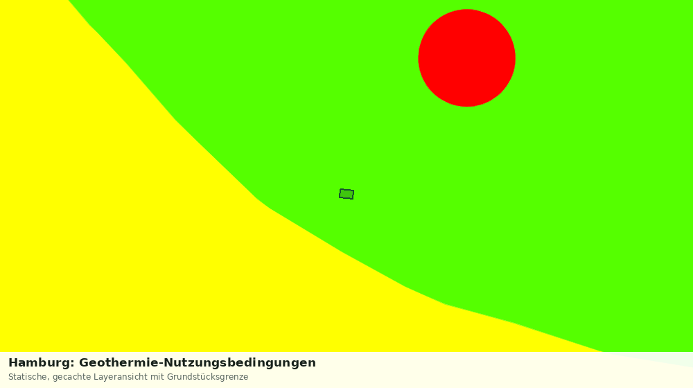 Statische Kartenansicht: Hamburg: Geothermie-Nutzungsbedingungen