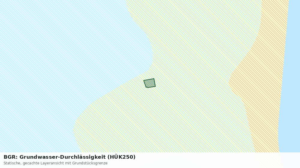 Statische Kartenansicht: BGR: Grundwasser-Durchlässigkeit (HÜK250)