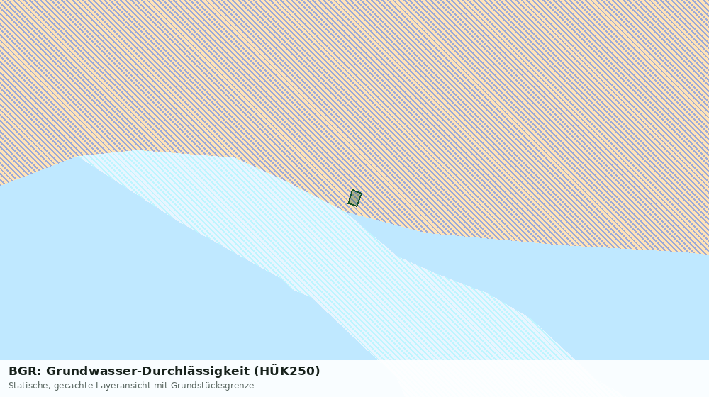 Statische Kartenansicht: BGR: Grundwasser-Durchlässigkeit (HÜK250)
