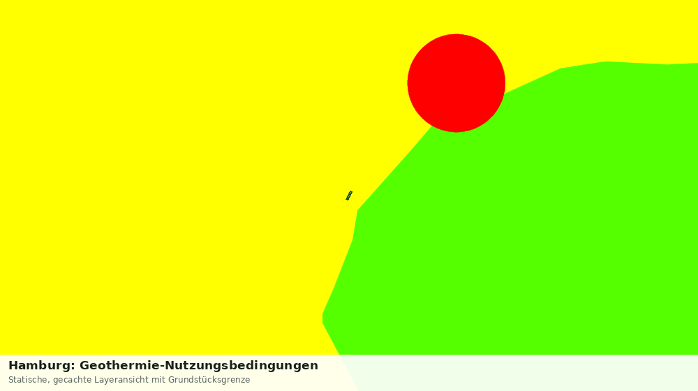Statische Kartenansicht: Hamburg: Geothermie-Nutzungsbedingungen