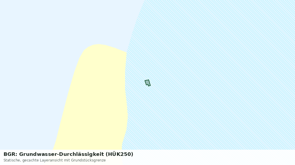 Statische Kartenansicht: BGR: Grundwasser-Durchlässigkeit (HÜK250)