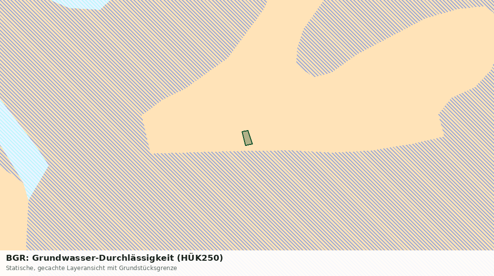 Statische Kartenansicht: BGR: Grundwasser-Durchlässigkeit (HÜK250)