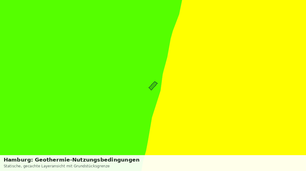 Statische Kartenansicht: Hamburg: Geothermie-Nutzungsbedingungen