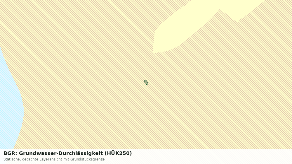 Statische Kartenansicht: BGR: Grundwasser-Durchlässigkeit (HÜK250)
