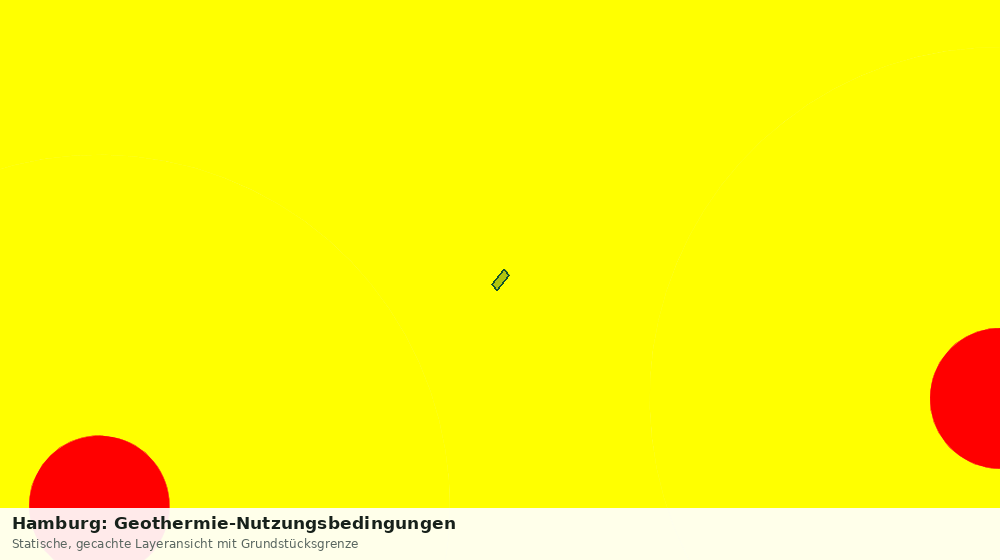 Statische Kartenansicht: Hamburg: Geothermie-Nutzungsbedingungen