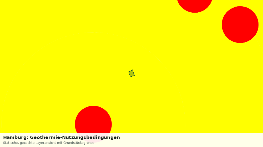 Statische Kartenansicht: Hamburg: Geothermie-Nutzungsbedingungen
