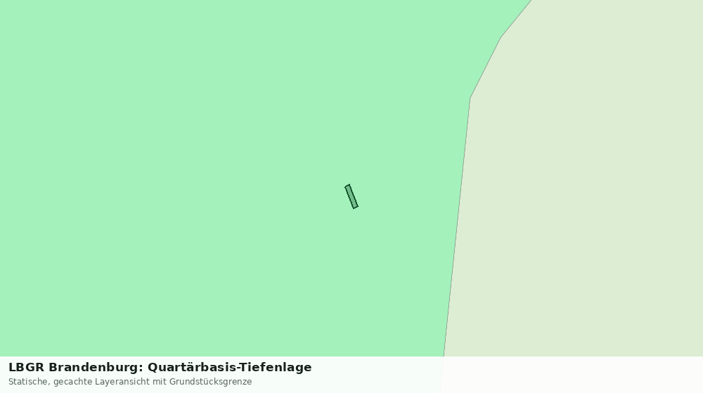 Statische Kartenansicht: LBGR Brandenburg: Quartärbasis-Tiefenlage
