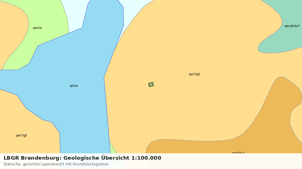 Statische Kartenansicht: LBGR Brandenburg: Geologische Übersicht 1:100.000