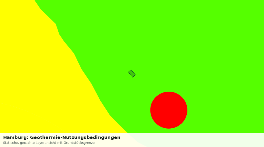 Statische Kartenansicht: Hamburg: Geothermie-Nutzungsbedingungen
