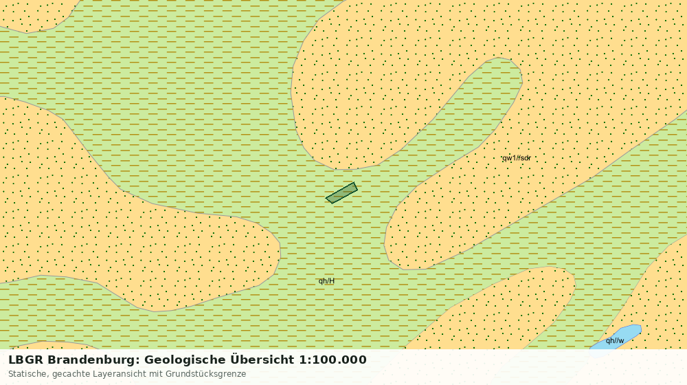 Statische Kartenansicht: LBGR Brandenburg: Geologische Übersicht 1:100.000