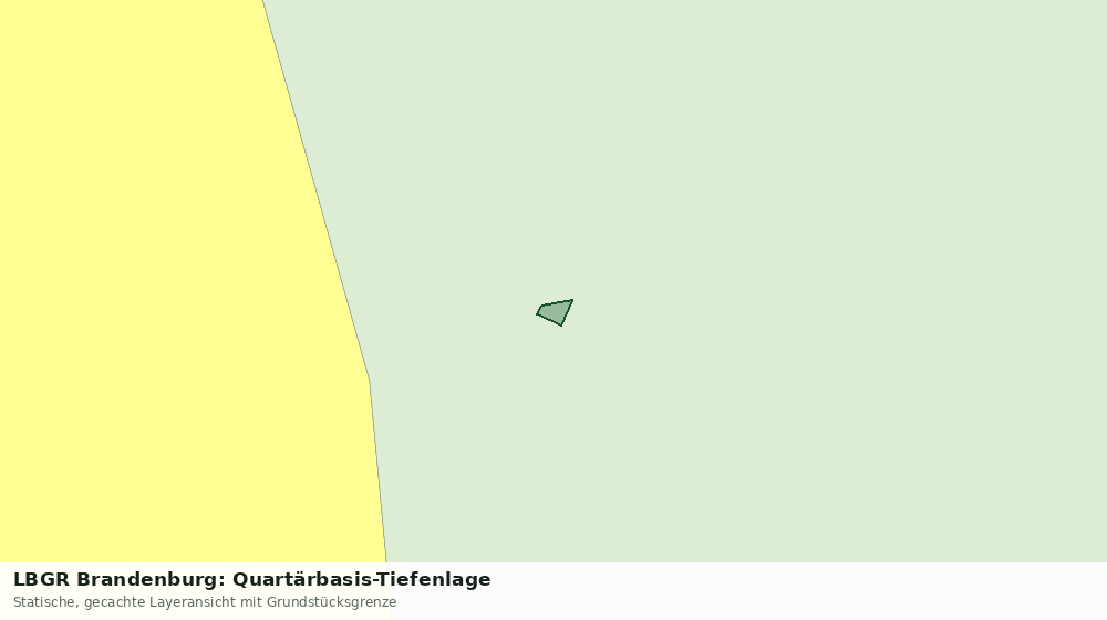 Statische Kartenansicht: LBGR Brandenburg: Quartärbasis-Tiefenlage