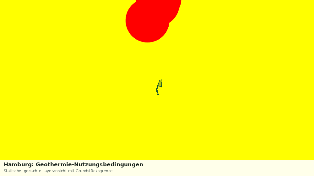 Statische Kartenansicht: Hamburg: Geothermie-Nutzungsbedingungen