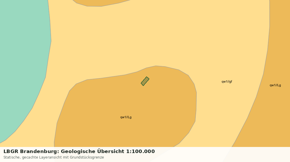 Statische Kartenansicht: LBGR Brandenburg: Geologische Übersicht 1:100.000
